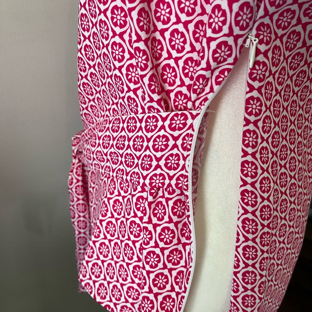 Talbots Pink and White Tie Front Top - Picture 4 of 6